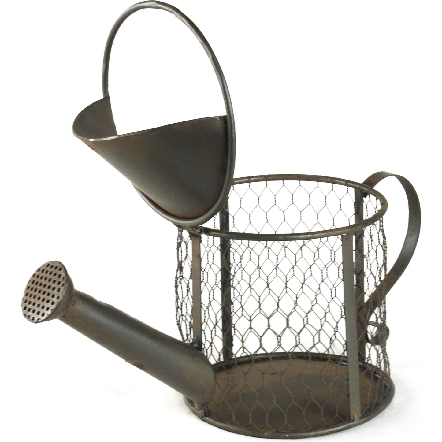 003 S-337934 | Additional Silo | Metal Watering Can by Zentique in distressed metal and rustic metal. Made from rustic metal in a cottage & farmhouse style.