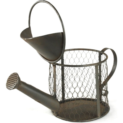 Metal Watering Can by Zentique in distressed metal and rustic metal. Made from rustic metal in a cottage & farmhouse style.