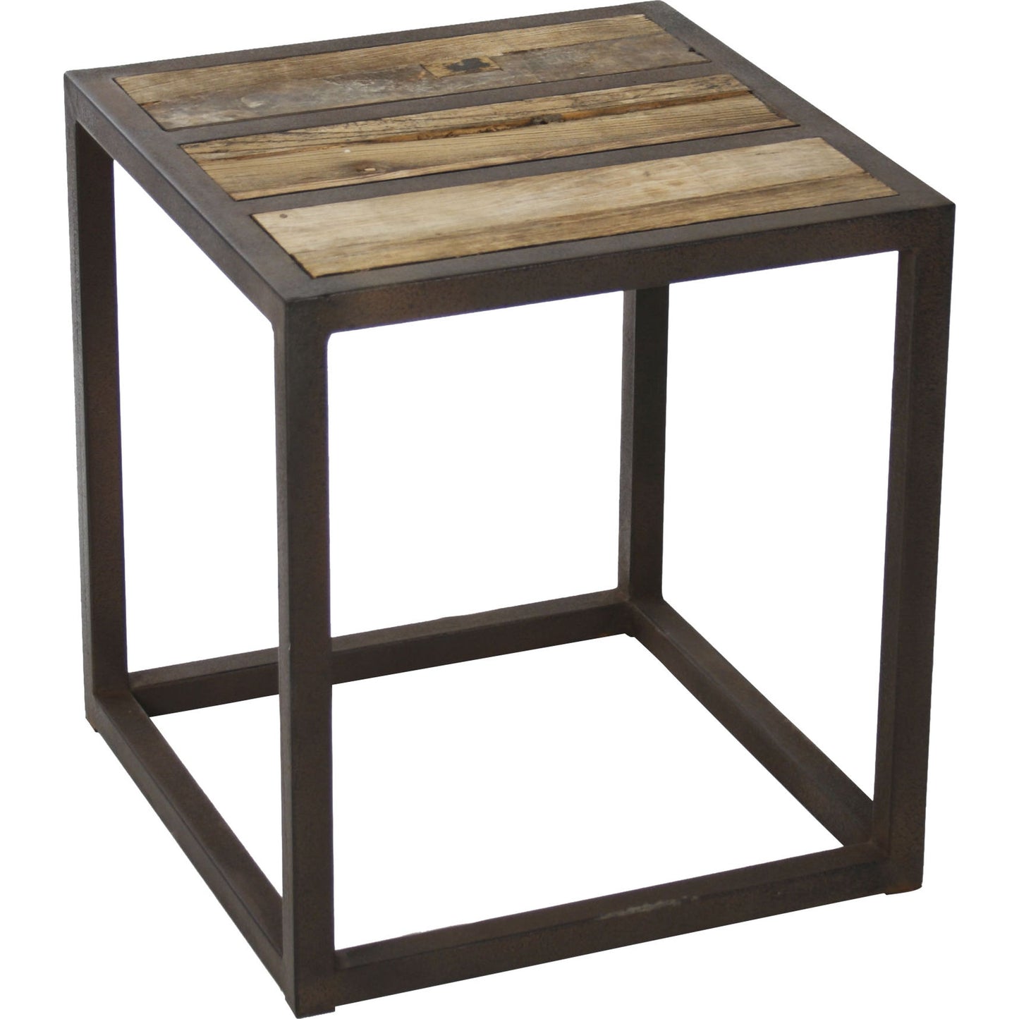 000 S-337555 | Primary Silo | Liesbeth Stool by Zentique in reclaimed elm and elm, metal. Made from elm, metal in a modern style.