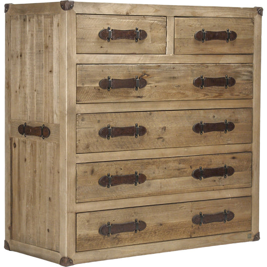 Abott Sideboard by Zentique in natural and natural antique bleached recycled wood. Made from natural antique bleached recycled wood in a rustic style.