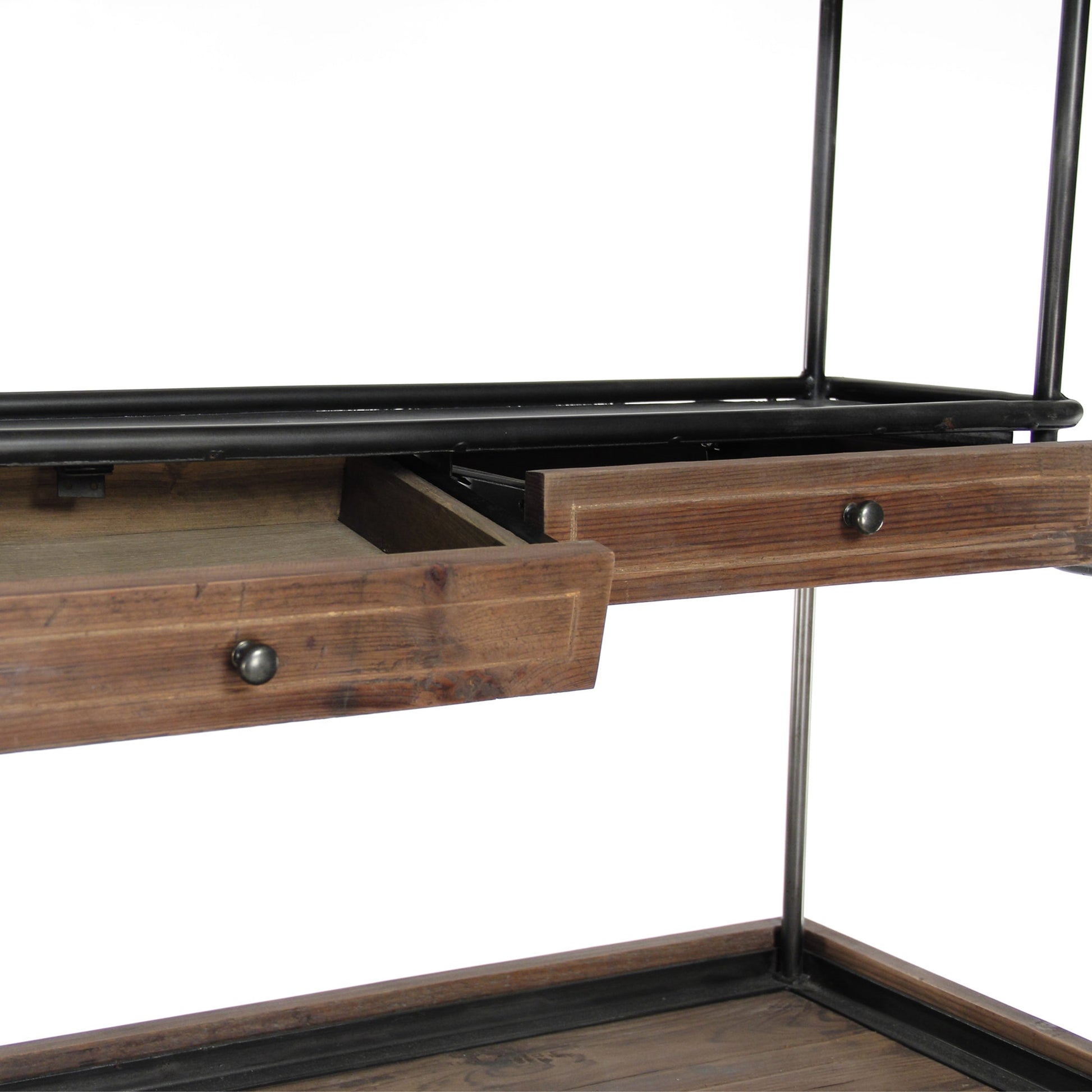 Obert Cabinet by Zentique in dark weathered brown and reclaimed pine. Made from reclaimed pine in a traditional style.