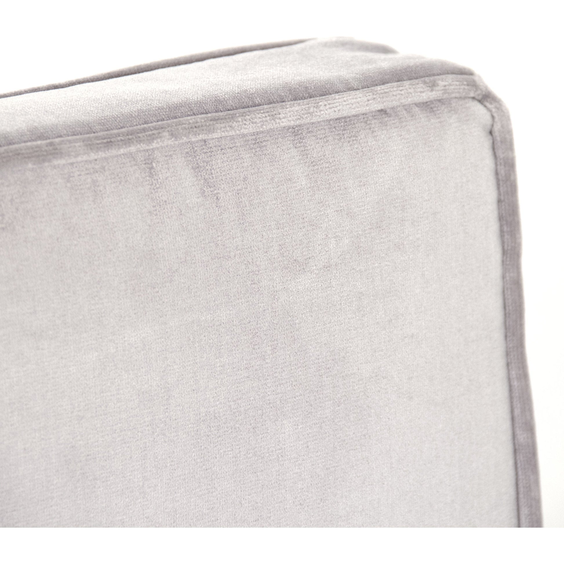 Lorain Lounge Chair by Zentique in light gray polyester viscose and oak. Made from oak in a transitional style.