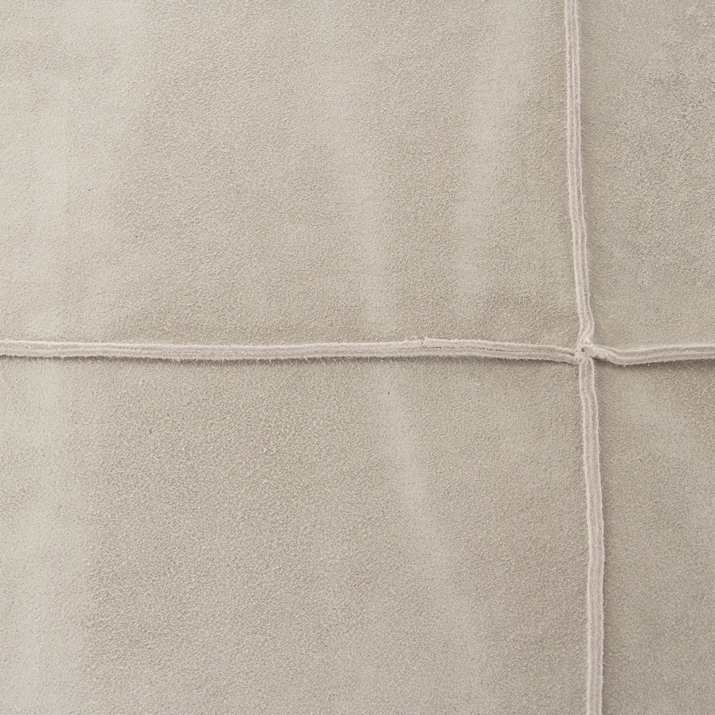 005 S-337065 | Closeup | Doux Wall Table by Zentique in light gray suede leather and pine. Made from pine in a cottage & farmhouse style.