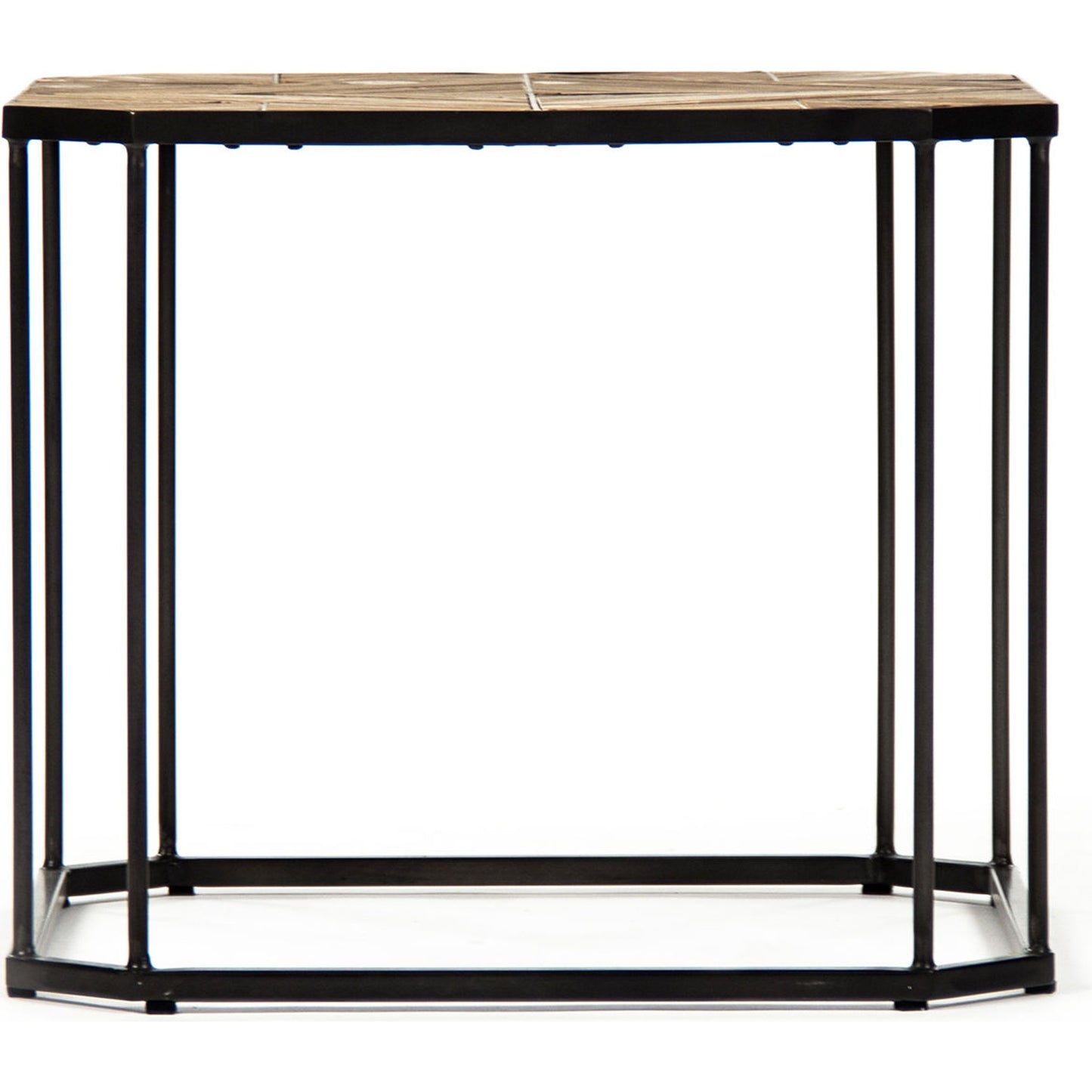 004 S-336999 | Additional Silo | Cuthbert Side Table by Zentique in weathered pine and old pine, metal. Made from old pine, metal in a modern style.