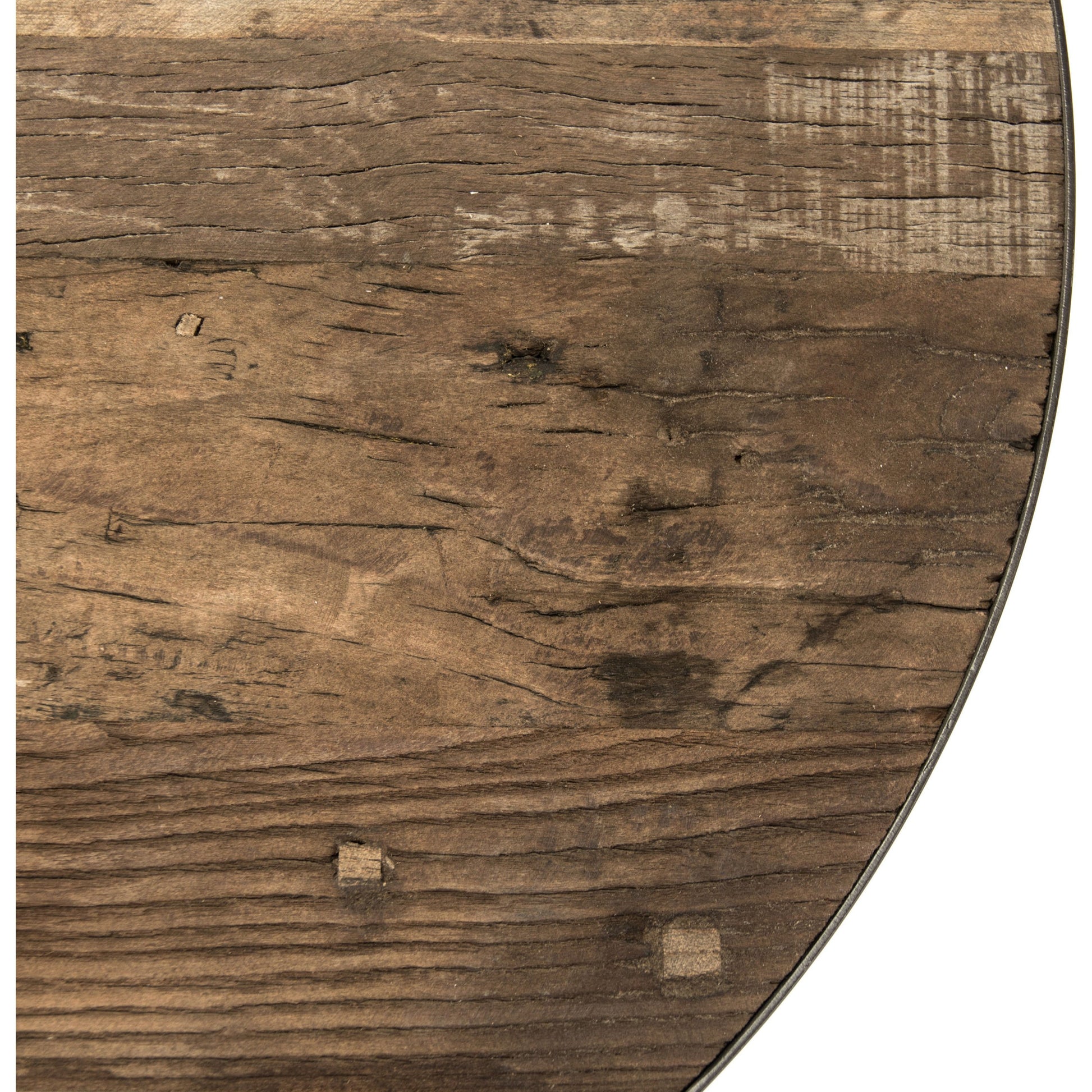Side Table by Zentique in weathered elm and elm, metal. Made from elm, metal in a modern style.