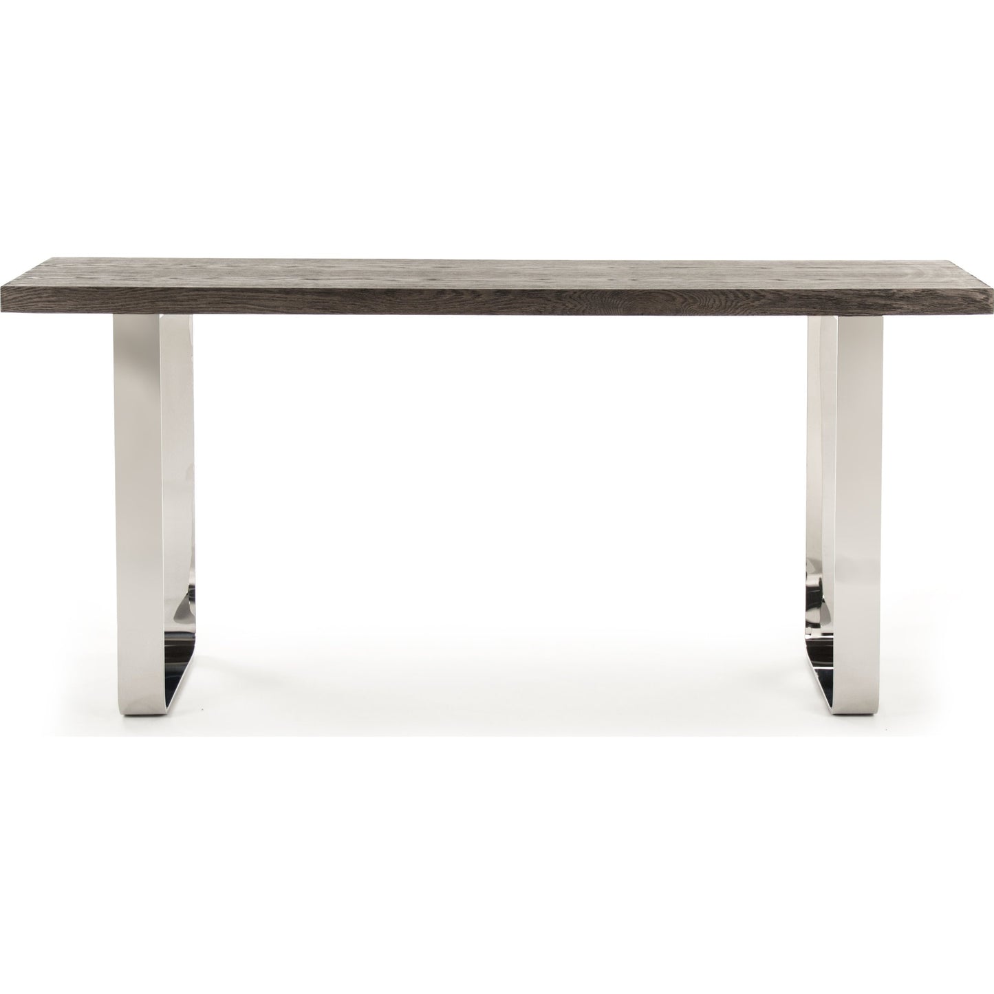 003 S-338478 | Additional Silo | Wall Table by Zentique in dark brown, chrome and oak, steel. Made from oak, steel in a modern style.