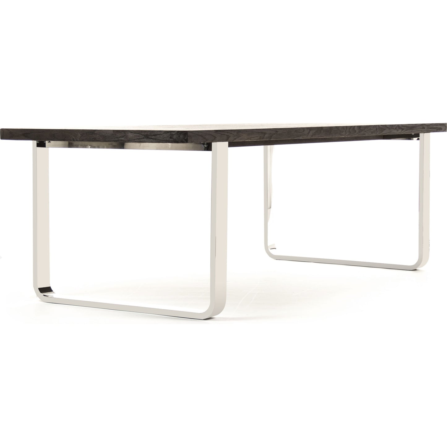 001 S-337046 | Additional Silo | Dining Table by Zentique in dark brown, chrome and oak, steel. Made from oak, steel in a modern style.