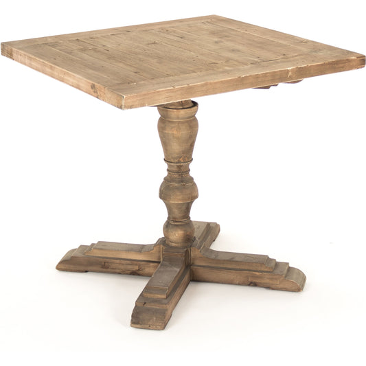 Timeo Table by Zentique in weathered pine and old pine. Made from old pine in a cottage & farmhouse style.