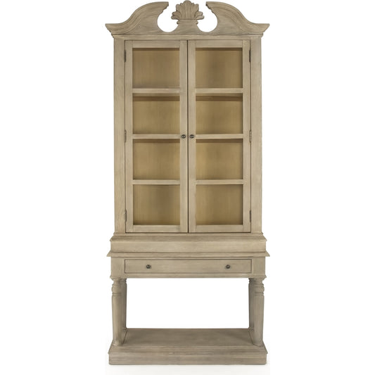 Jacques Cabinet by Zentique in ash gray and oak, pine. Made from oak in a traditional style.