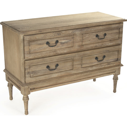 L'angley Chest by Zentique in limed gray oak and limed gray oak. Made from oak in a traditional style.