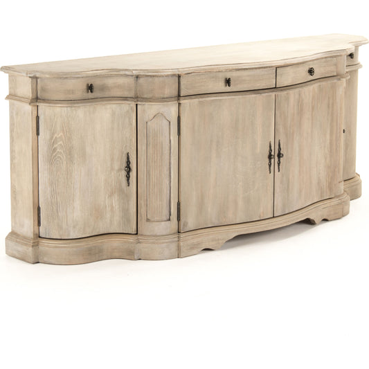 Courbe Chest by Zentique in ash gray and oak, pine. Made from oak, pine in a cottage & farmhouse style.