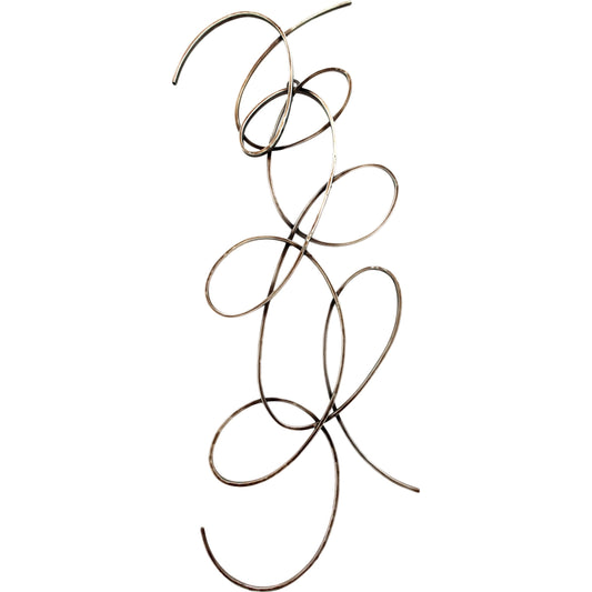 Scroll One Wall Decor by Moe's Home Collection in silver and metallic. Made from metal in a modern style.