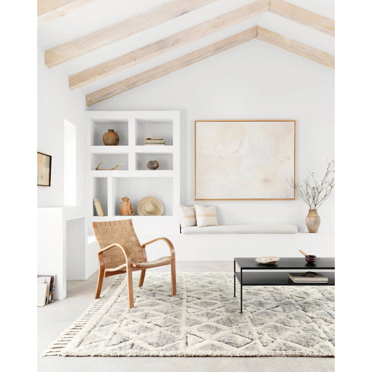 Hygge YG-02 Rug by Loloi in smoke, taupe. Made from 100% wool in a eclectic & global style.
