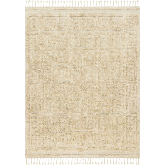 Hygge YG-04 Rug by Loloi in oatmeal, sand. Made from 100% wool in a modern style.