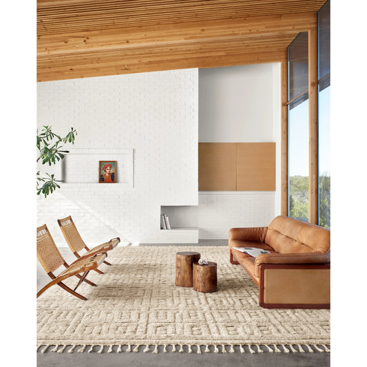 Hygge YG-04 Rug by Loloi in oatmeal, sand. Made from 100% wool in a modern style.
