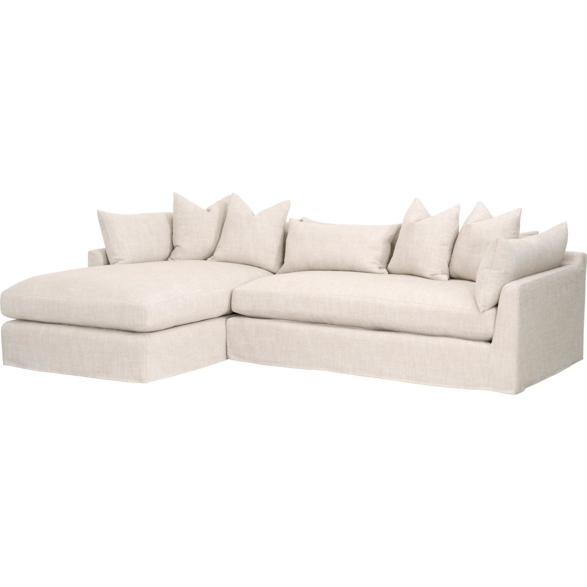 Haven Lounge Slipcover Sofa by Essentials For Living in bisque fabric, espresso. Made from unique in a modern style.