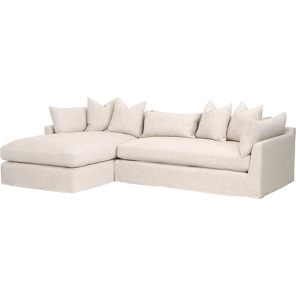 Haven Lounge Slipcover Sofa by Essentials For Living in bisque fabric, espresso. Made from unique in a modern style.