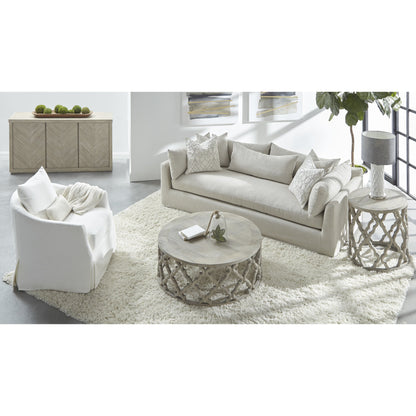 Haven Lounge Slipcover Sofa by Essentials For Living in bisque fabric, espresso. Made from unique in a modern style.