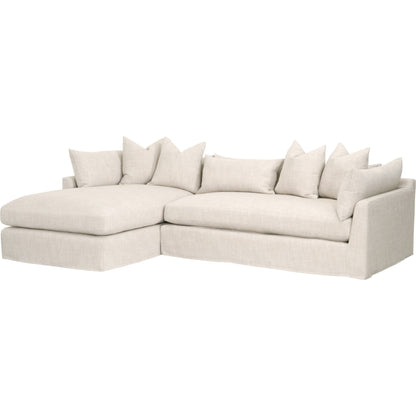 Haven Lounge Slipcover Sofa by Essentials For Living in bisque fabric, espresso. Made from unique in a modern style.