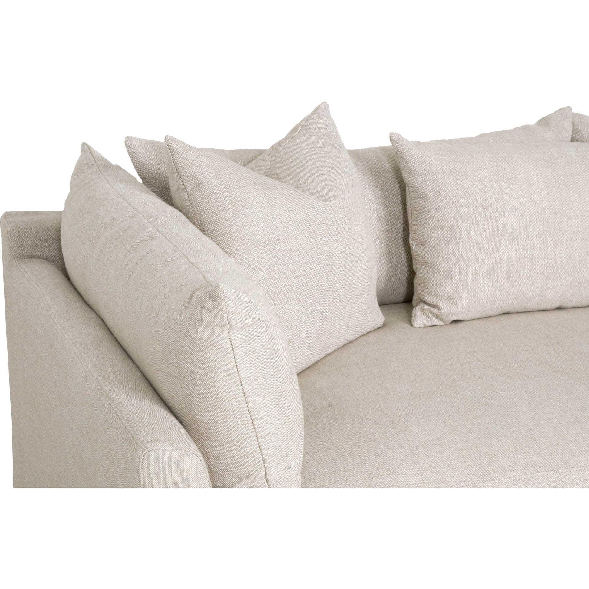 Haven Lounge Slipcover Sofa by Essentials For Living in bisque fabric, espresso. Made from unique in a modern style.