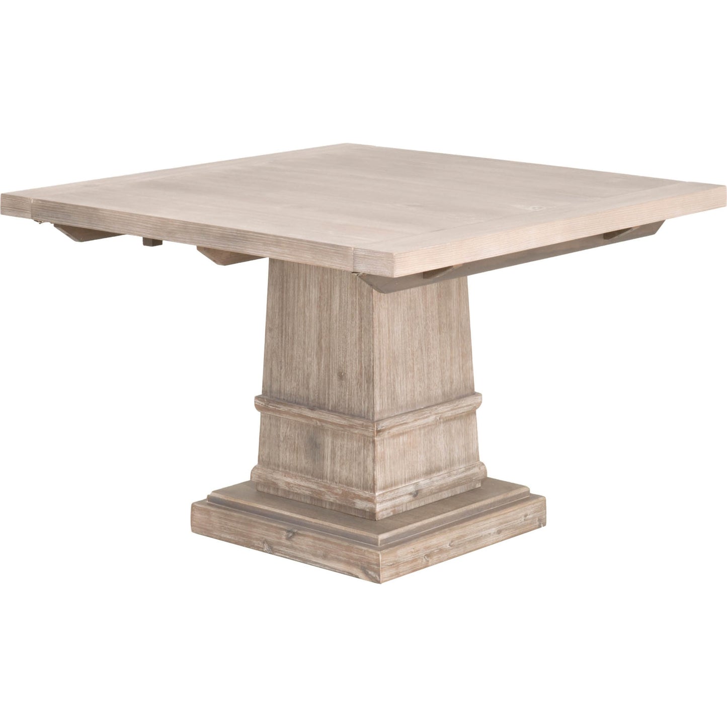 001 SR-387276 | Primary Silo | Hudson Square Dining Table by Essentials For Living in natural gray. Made from solid acacia, acacia veneer in a cottage & farmhouse style.