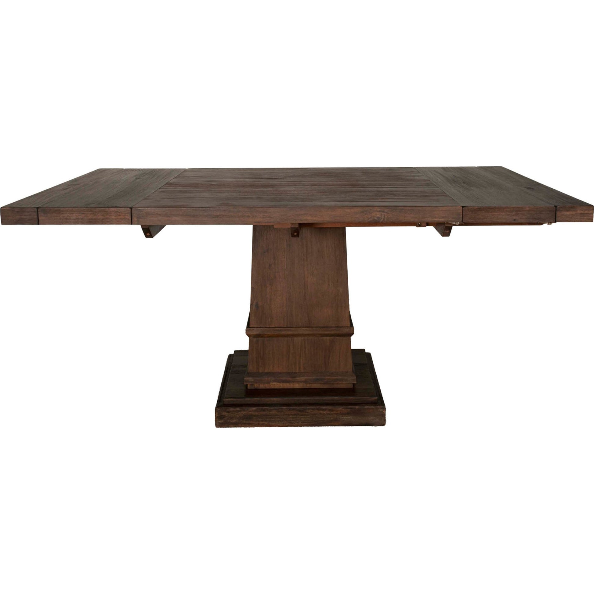 Hudson Square Dining Table by Essentials For Living in natural gray. Made from solid acacia, acacia veneer in a cottage & farmhouse style.