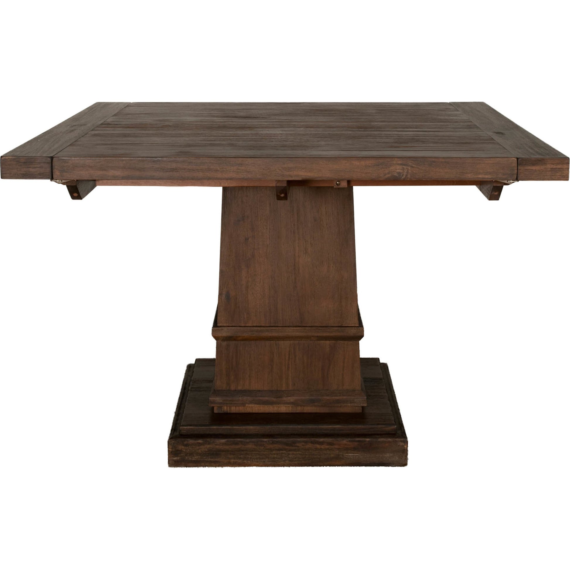 Hudson Square Dining Table by Essentials For Living in natural gray. Made from solid acacia, acacia veneer in a cottage & farmhouse style.