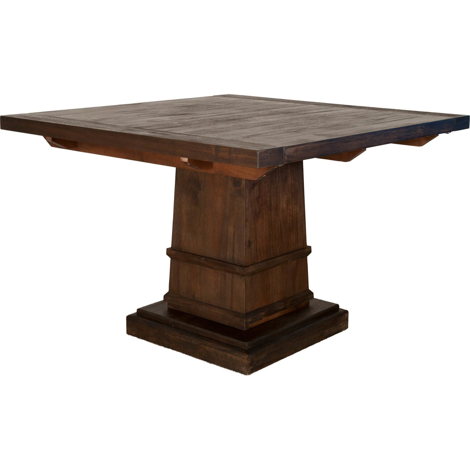 Hudson Square Dining Table by Essentials For Living in natural gray. Made from solid acacia, acacia veneer in a cottage & farmhouse style.