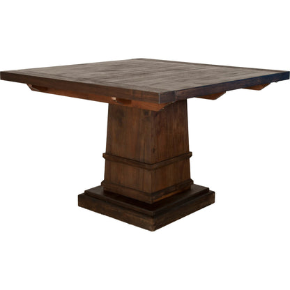 Hudson Square Dining Table by Essentials For Living in natural gray. Made from solid acacia, acacia veneer in a cottage & farmhouse style.