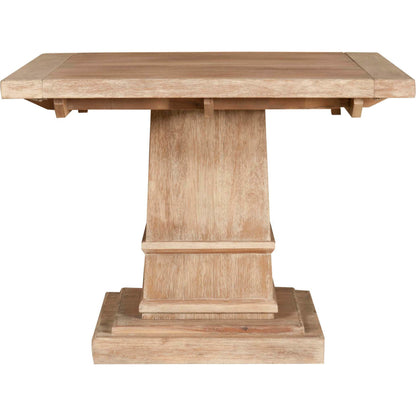 Hudson Square Dining Table by Essentials For Living in natural gray. Made from solid acacia, acacia veneer in a cottage & farmhouse style.