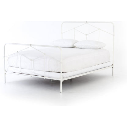 Casey Bed by Four Hands in sanblasted vintage black. Made from iron in a cottage & farmhouse style.