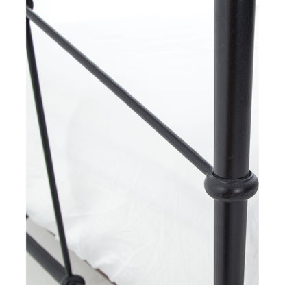 Casey Bed by Four Hands in sanblasted vintage black. Made from iron in a cottage & farmhouse style.