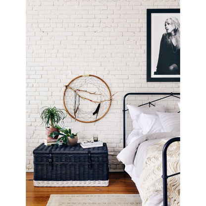Casey Bed by Four Hands in sanblasted vintage black. Made from iron in a cottage & farmhouse style.