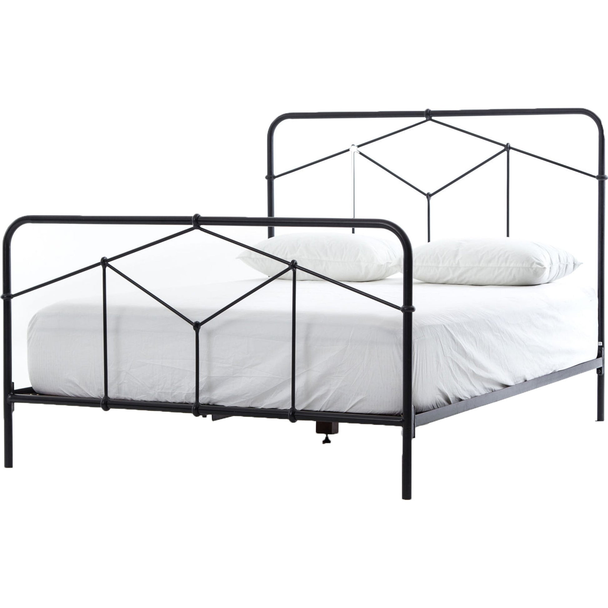 Casey Bed by Four Hands in sanblasted vintage black. Made from iron in a cottage & farmhouse style.
