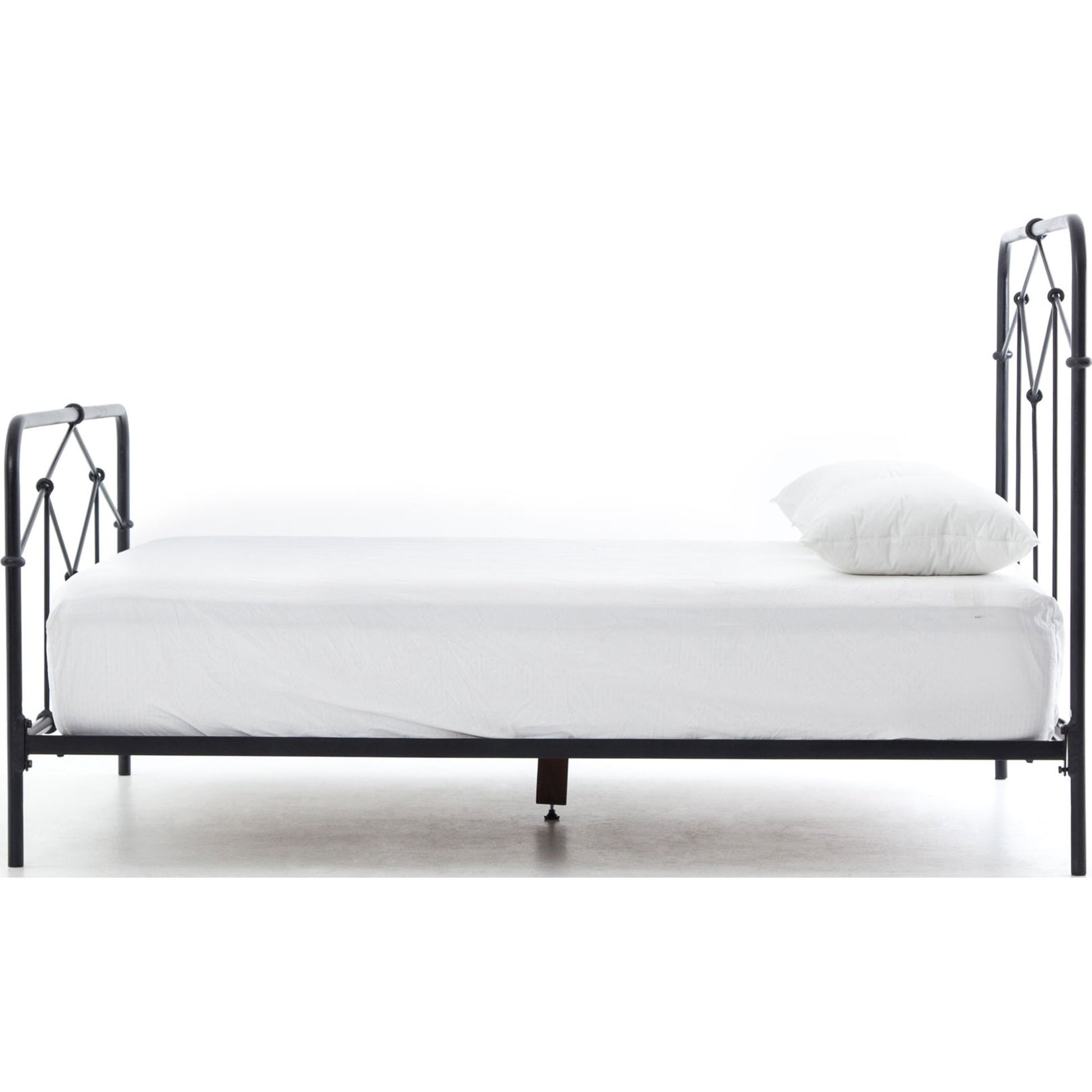 Casey Bed by Four Hands in sanblasted vintage black. Made from iron in a cottage & farmhouse style.