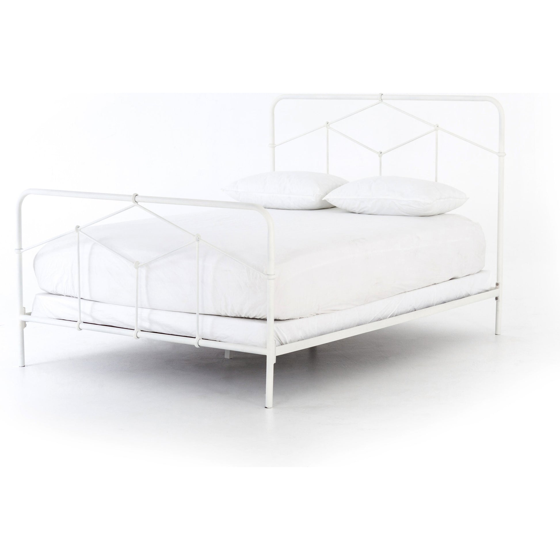 Casey Bed by Four Hands in sanblasted vintage black. Made from iron in a cottage & farmhouse style.