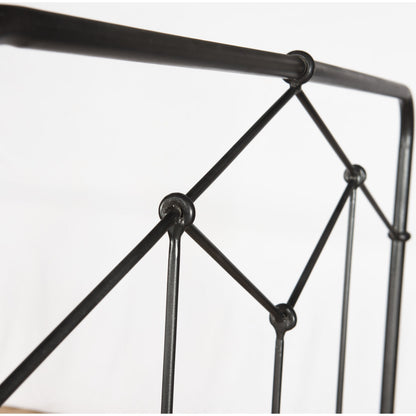 Casey Bed by Four Hands in sanblasted vintage black. Made from iron in a cottage & farmhouse style.