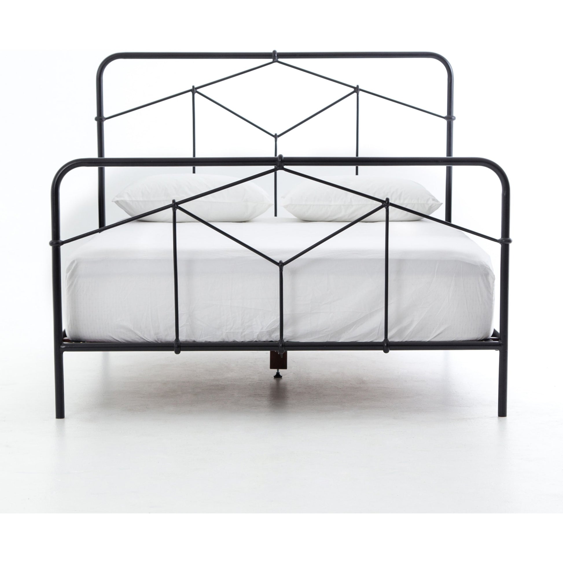 Casey Bed by Four Hands in sanblasted vintage black. Made from iron in a cottage & farmhouse style.