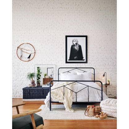 Casey Bed by Four Hands in sanblasted vintage black. Made from iron in a cottage & farmhouse style.