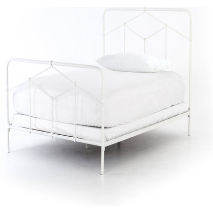 Casey Bed by Four Hands in sanblasted vintage black. Made from iron in a cottage & farmhouse style.