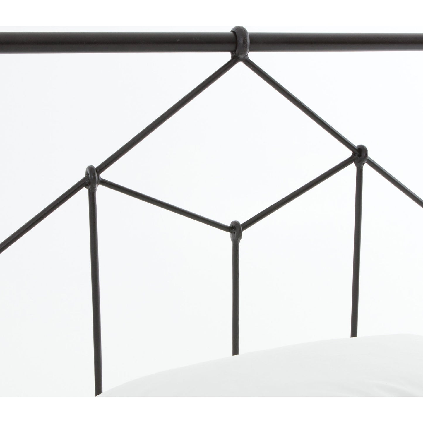 027 S-279228 | Closeup | Casey Bed by Four Hands in sanblasted vintage black. Made from iron in a cottage & farmhouse style.