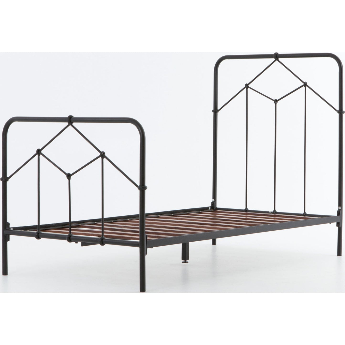 022 S-279228 | Additional Silo | Casey Bed by Four Hands in sanblasted vintage black. Made from iron in a cottage & farmhouse style.