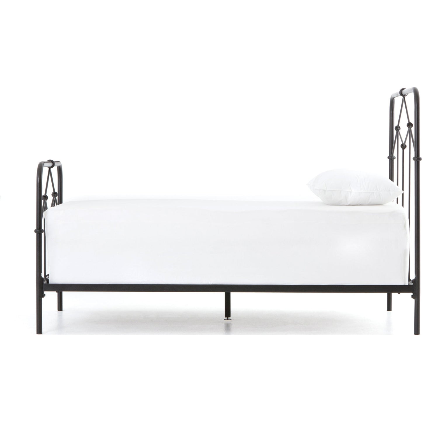 029 S-279228 | Additional Silo | Casey Bed by Four Hands in sanblasted vintage black. Made from iron in a cottage & farmhouse style.