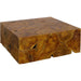 Teak Slice Square Coffee Table by Phillips Collection in warm teak red. Made from unique in a eclectic & global style.