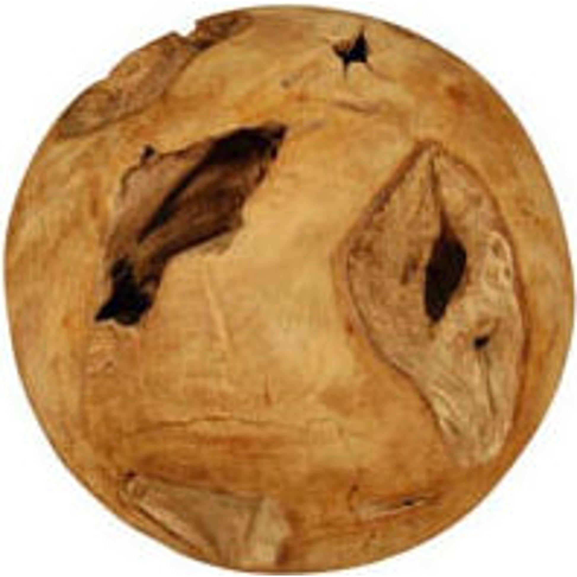 Natural Teak Wood Ball by Phillips Collection in brown. Made from unique in a eclectic & global style.