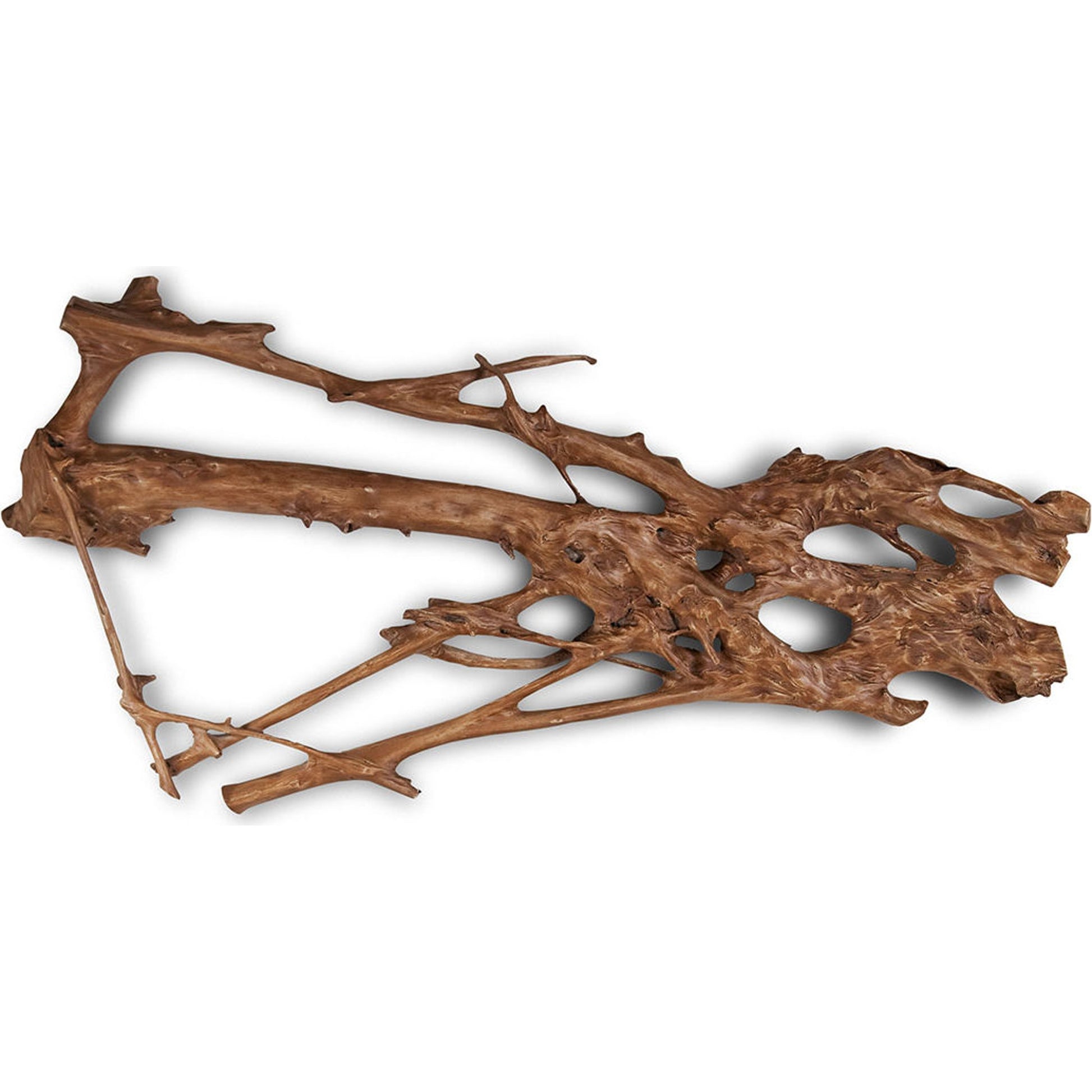 Root Wall Art by Phillips Collection in silver and silver leaf. Made from resin in a eclectic & global style.