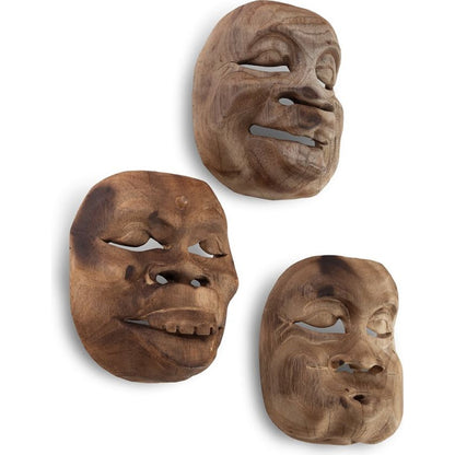 Indonesian Masks by Phillips Collection. Made from wood in a eclectic & global style.