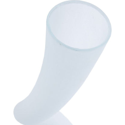 Frosted Corkscrew Vase by Phillips Collection in cyan. Made from glass in a modern style.