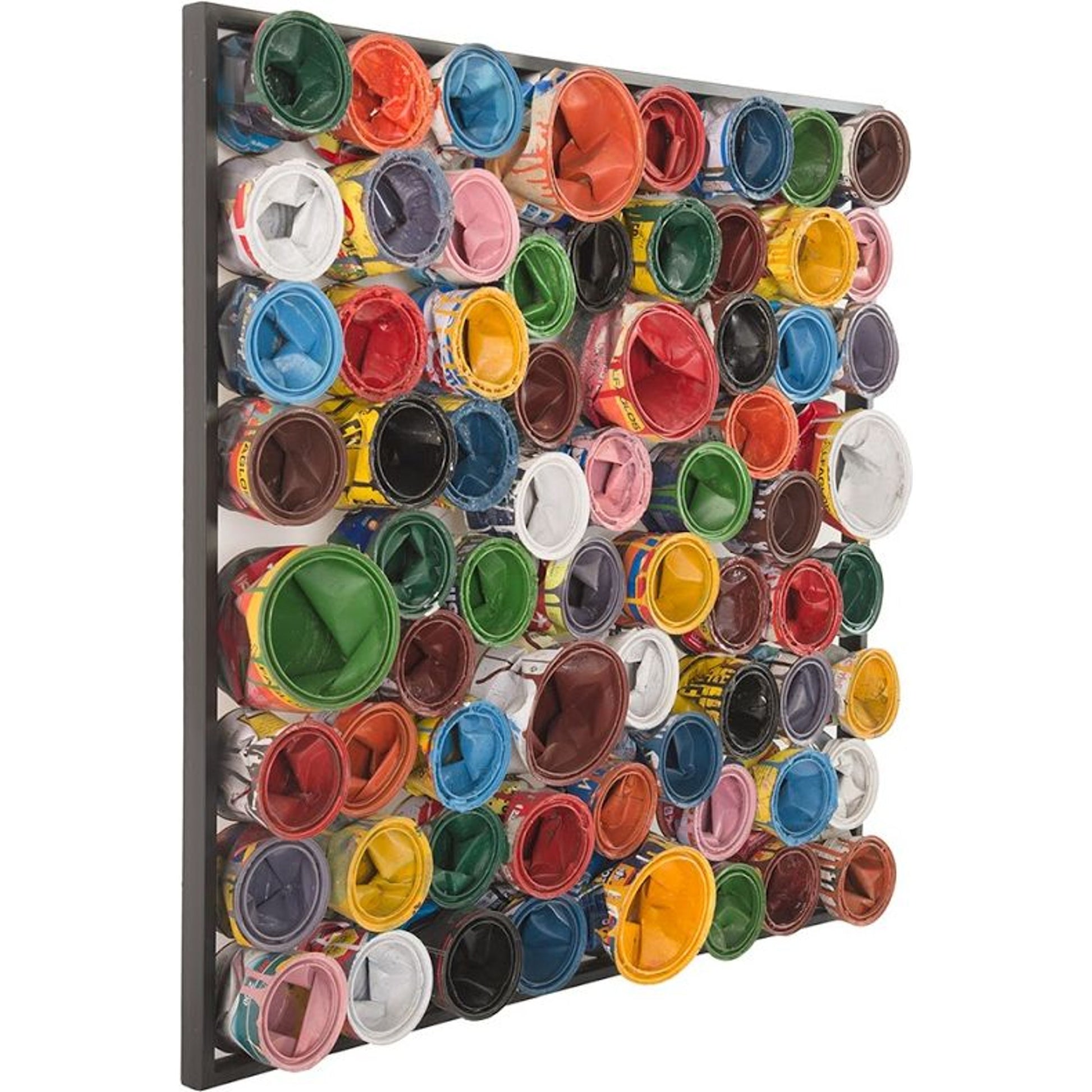 Paint Can Square Wall Art by Phillips Collection. Made from metal in a modern style.