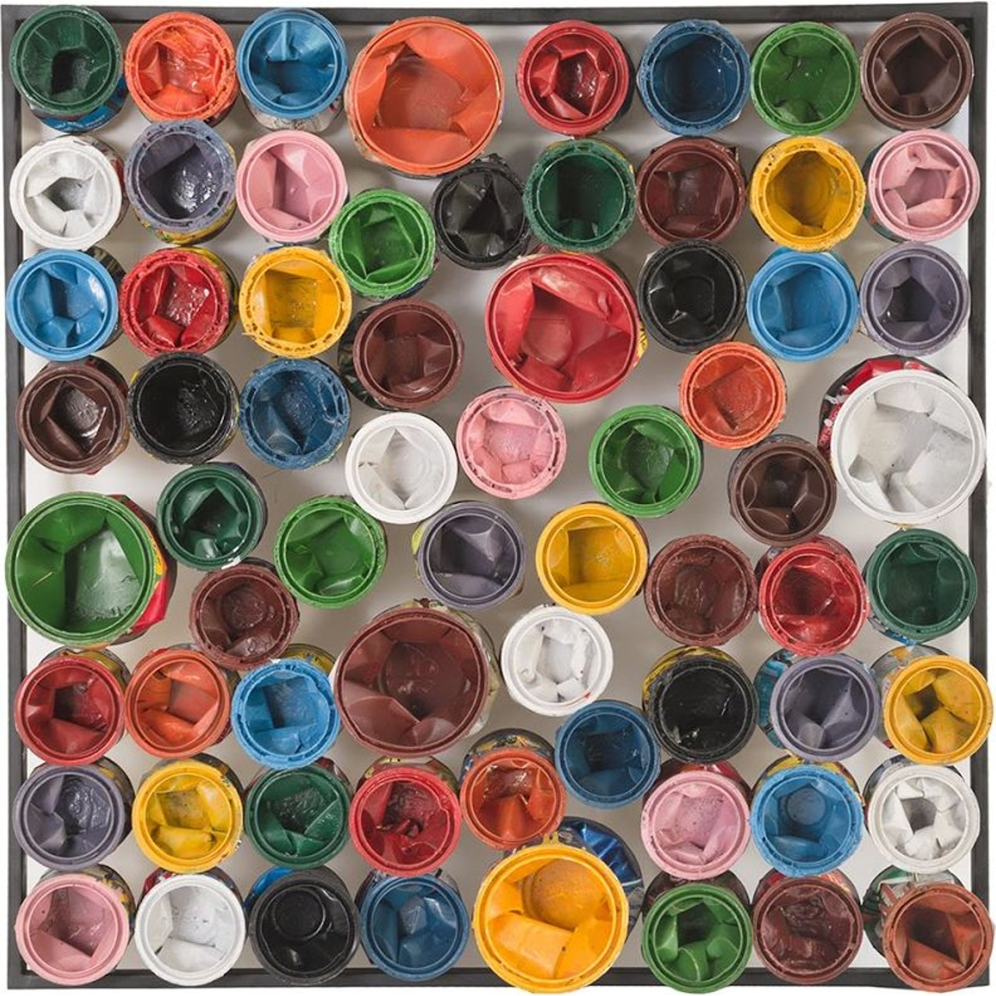 Paint Can Square Wall Art by Phillips Collection. Made from metal in a modern style.